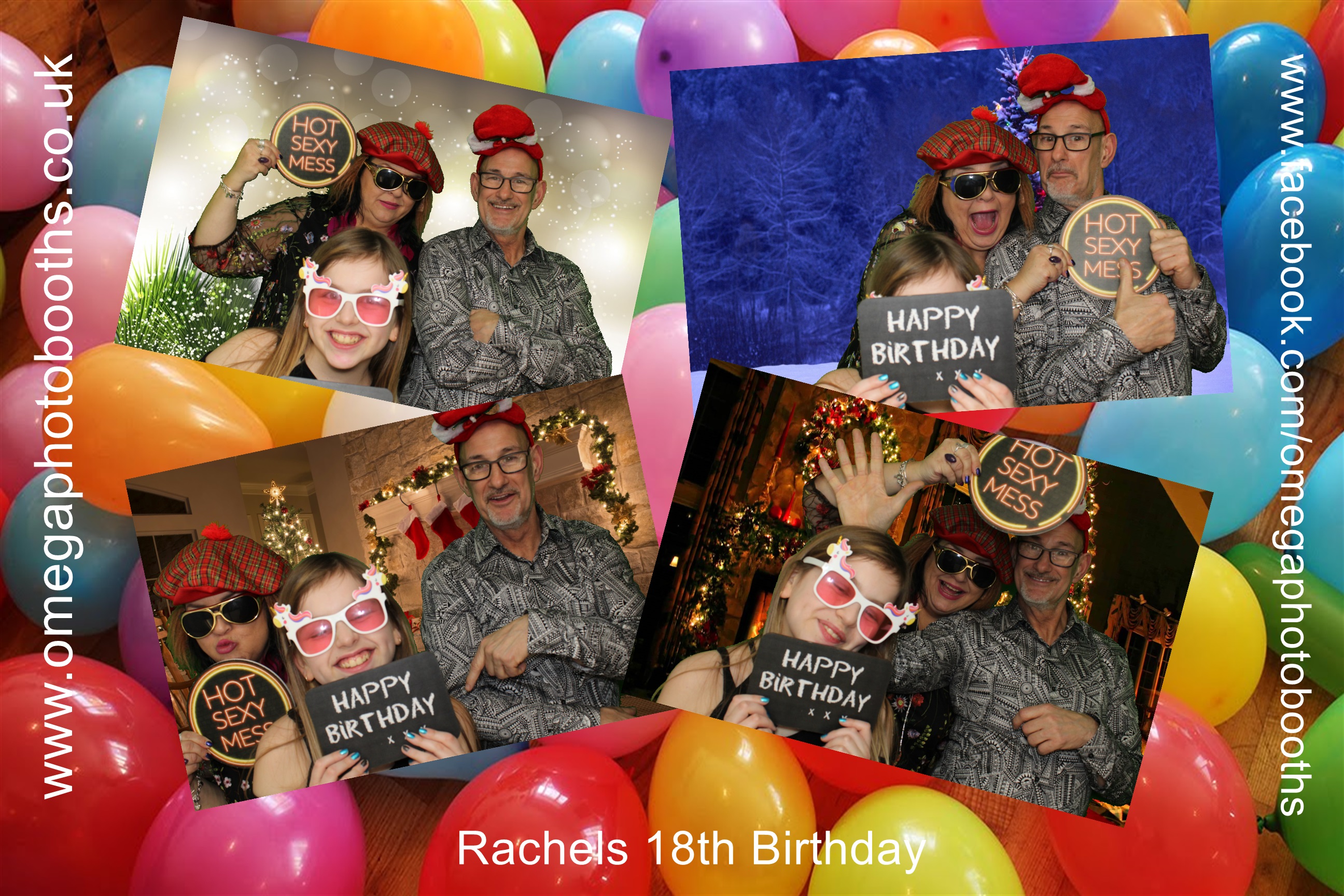 Rachel's 18th birthday and family Christmas get together | View more photos from the event at gallery.omegaphotobooths.co.uk/u/Omega-Photobooths/Rachels-18th-birthday-and-family-Christmas-get-together